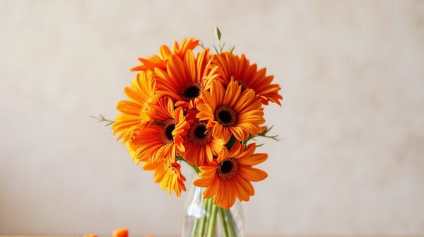Idées de bouquets orange pour la fête des pères : livraison de fleurs fraîches